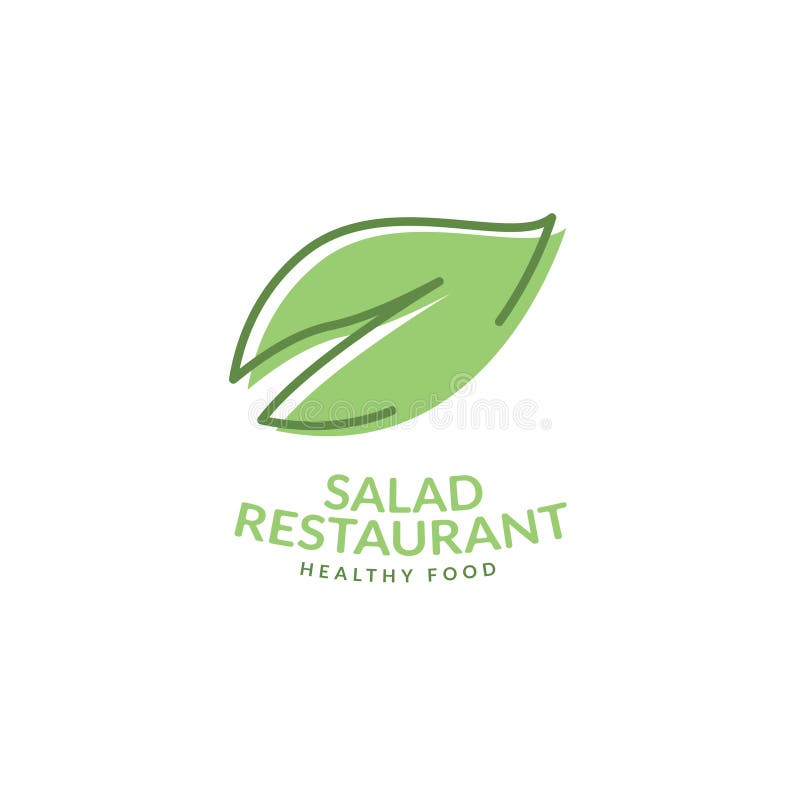 Значок вектора ресторана салата логотипа