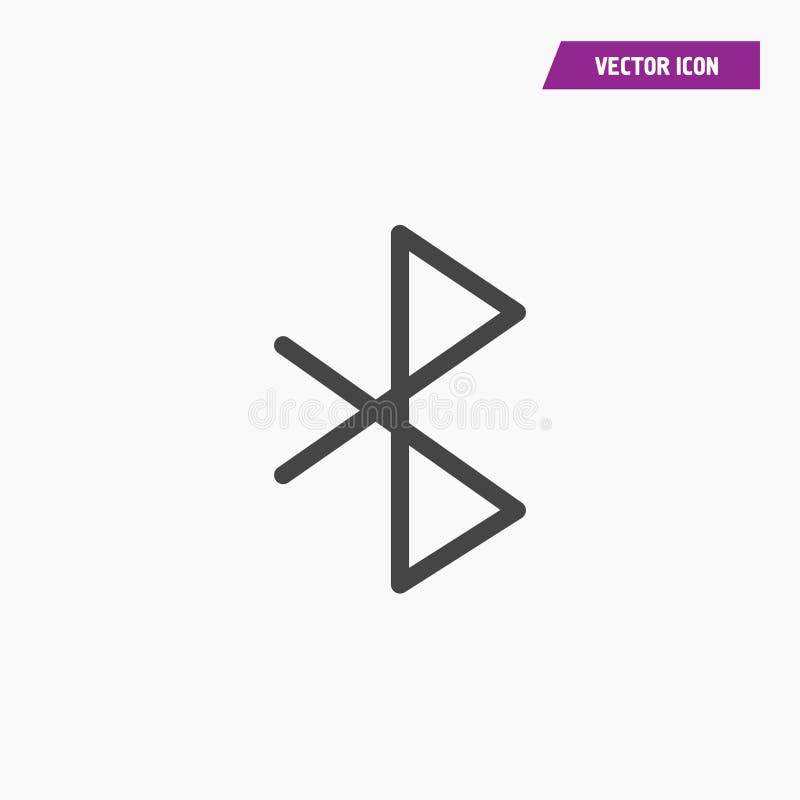 Значок знака Bluetooth Мобильный символ сети иллюстрация штока Значок знака Bluetooth Мобильный символ сети иллюстрация штока