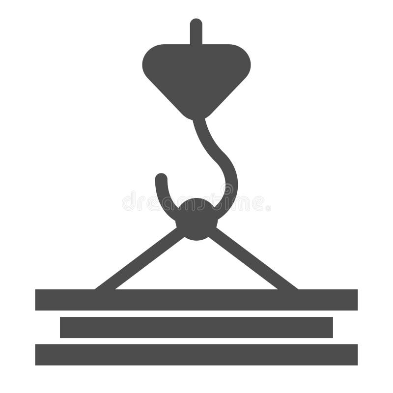 Значок крана конструкции твердый Крюк с иллюстрацией вектора штуцеров металла изолированной на белизне Поднимаясь стиль глифа гру иллюстрация вектора Значок крана конструкции твердый Крюк с иллюстрацией вектора штуцеров металла изолированной на белизне Поднимаясь стиль глифа гру иллюстрация вектора