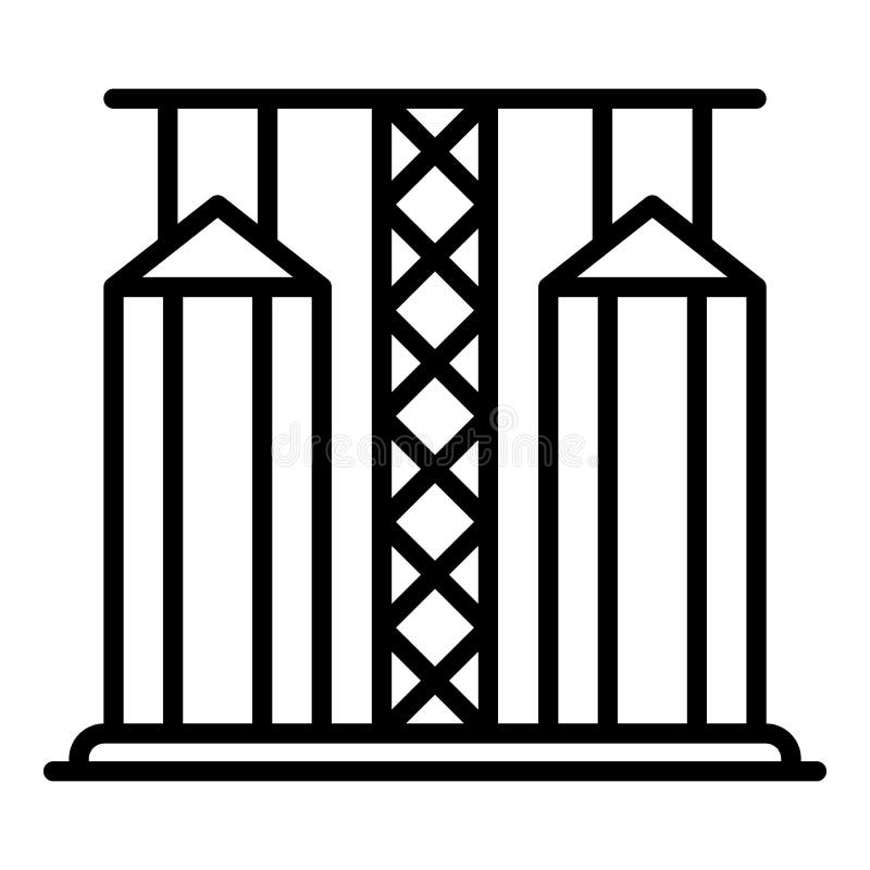 Значок лифта зерна, стиль структуры иллюстрация штока