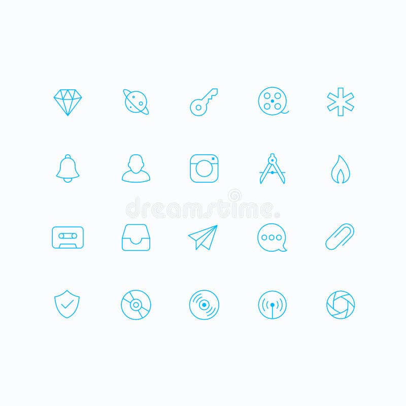Значок магазина apps вектора плана иллюстрация вектора Значок магазина apps вектора плана иллюстрация вектора