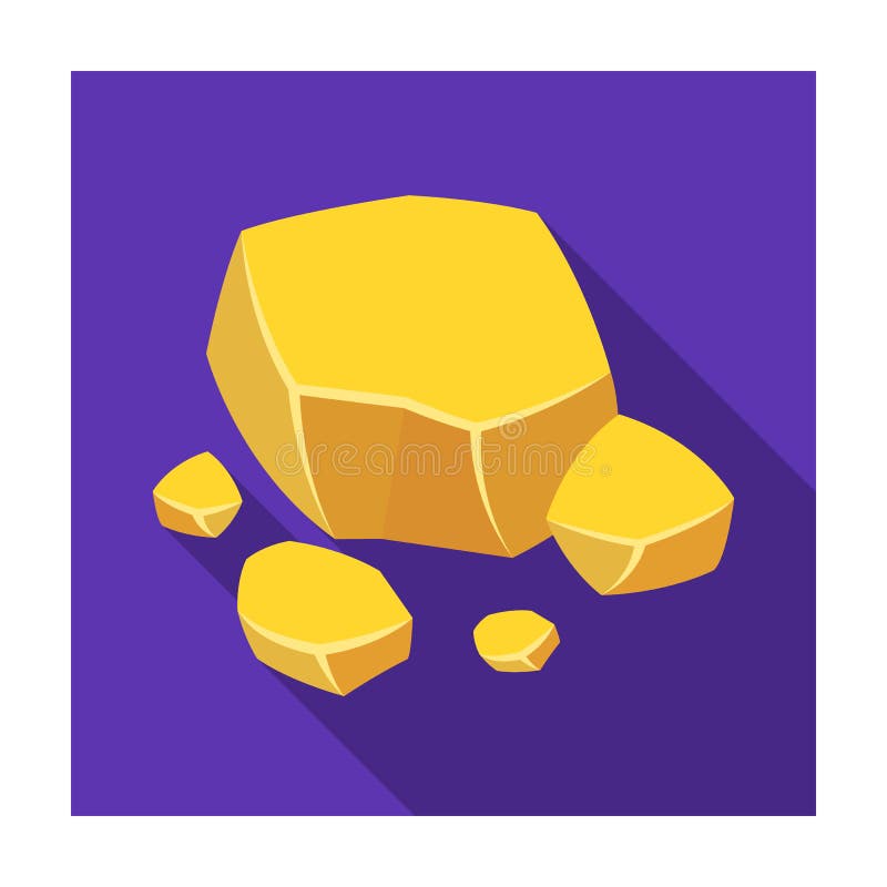 Значок медной руды в плоском стиле изолированный на белой предпосылке ...