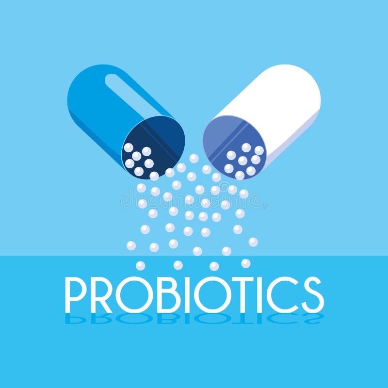 Значок медицины капсулы probiotic бесплатная иллюстрация Значок медицины капсулы probiotic бесплатная иллюстрация