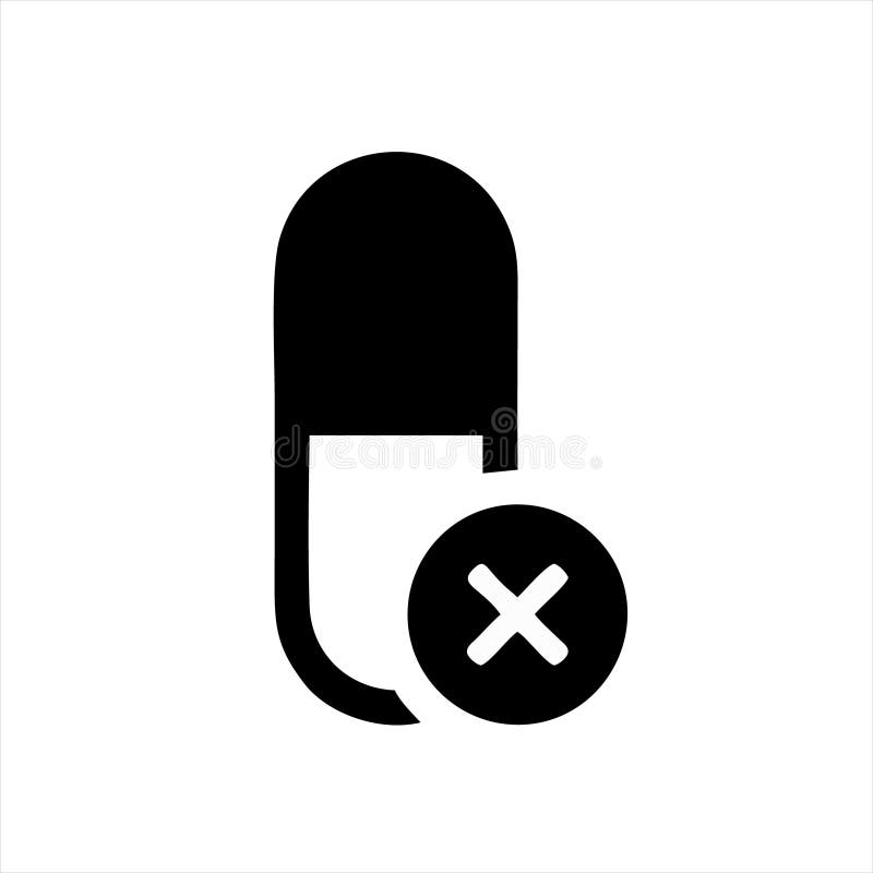 Значок наркотиков в изоляции на белом фоне капсулы из коллекции частей тела. бесплатная иллюстрация