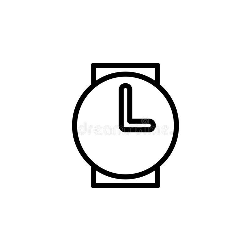 значок наручных часов Элемент minimalistic значков для передвижных apps концепции и сети Тонкая линия значок для дизайна и развит иллюстрация штока значок наручных часов Элемент minimalistic значков для передвижных apps концепции и сети Тонкая линия значок для дизайна и развит иллюстрация штока