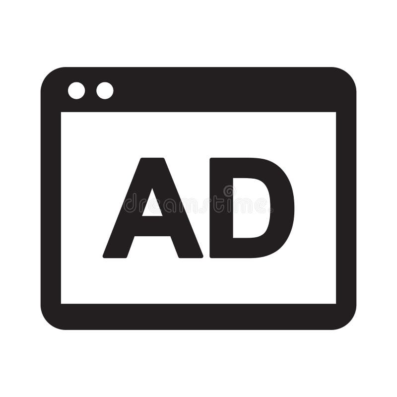 значок панели. векторная иллюстрация ad block или рекламной концепции. блокировка рекламы или векторная иллюстрация.