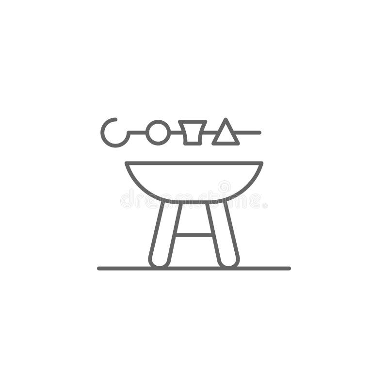 значок плана фаст-фуда сосиски гриля барбекю Элементы значка иллюстрации Дня независимости r иллюстрация штока значок плана фаст-фуда сосиски гриля барбекю Элементы значка иллюстрации Дня независимости r иллюстрация штока