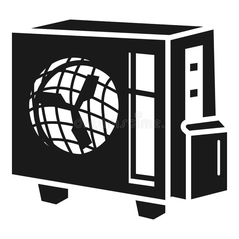 Значок проводника вентилятора, простой стиль Иллюстрация вектора ...