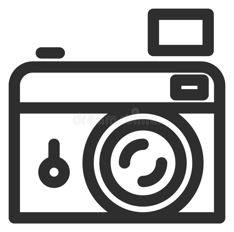 значок. ретрокамера. символ фотографии иллюстрация вектора