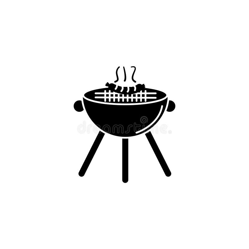 Значок стиля линии фаст-фуда Oven grill иллюстрация вектора Значок стиля линии фаст-фуда Oven grill иллюстрация вектора