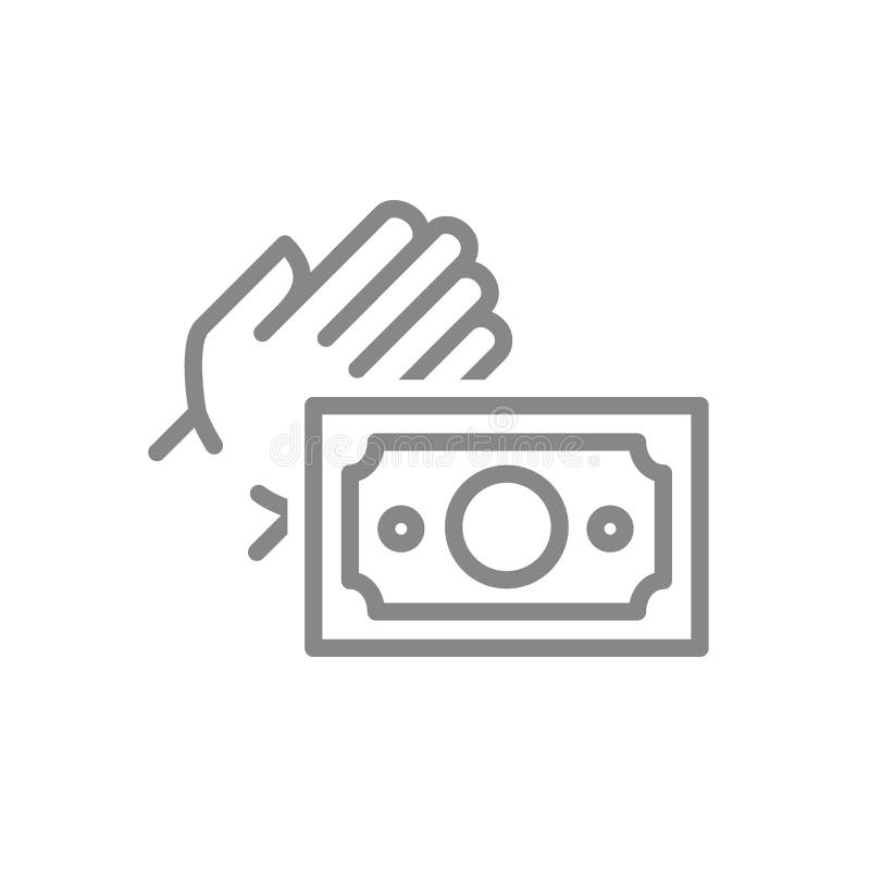 Значок строки денежного векселя. Символ партнерства. Векторная иллюстрация. бесплатная иллюстрация