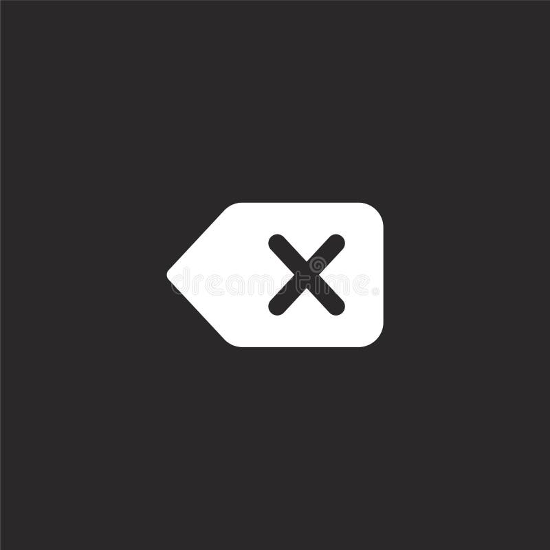 значок удаления Заполненный значок удаления для дизайна вебсайта и черни, развития приложения уничтожьте значок из заполненного с иллюстрация вектора значок удаления Заполненный значок удаления для дизайна вебсайта и черни, развития приложения уничтожьте значок из заполненного с иллюстрация вектора