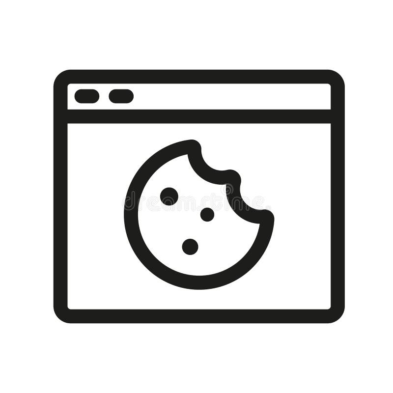 значок файла cookie обозревателя. векторная иллюстрация безопасности Интернета и сетевых коллекций бесплатная иллюстрация