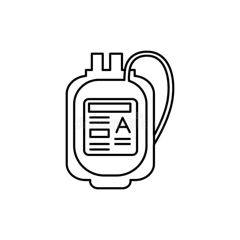 значок цветовой строки банка крови донора. pictogram для мобильного приложения веб-страницы иллюстрация штока