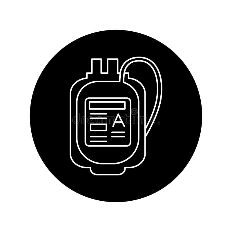 значок цветовой строки банка крови донора. pictogram для мобильного приложения веб-страницы иллюстрация штока