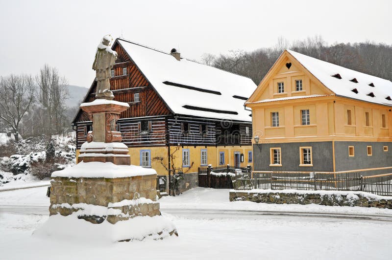 Traditional historic country-style architecture in the Czech Republic. Traditional historic country-style architecture in the Czech Republic.