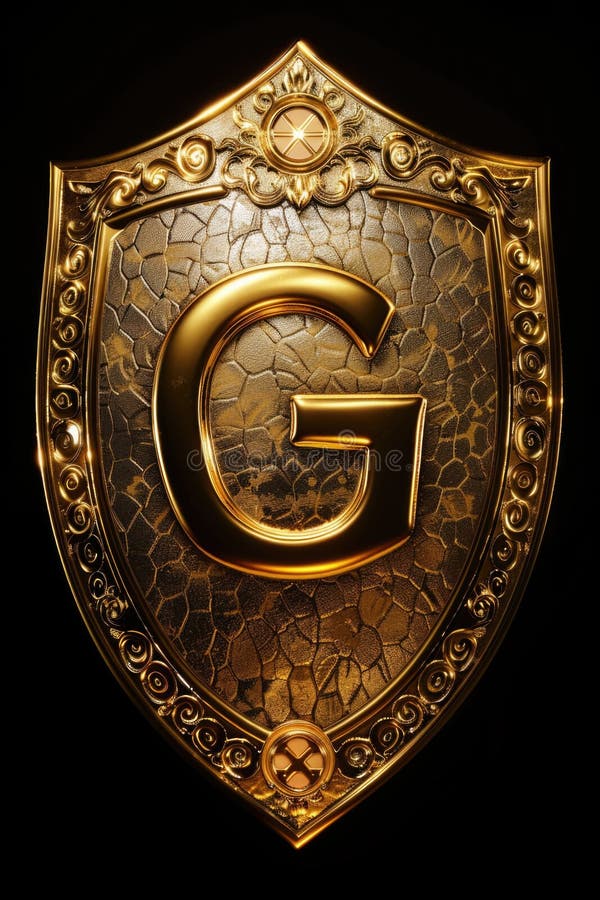 Золотая буква G стоковые фото