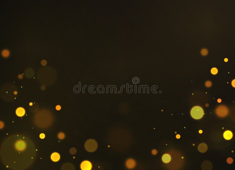 Золотое bokeh. Накалять блестящие defocused огней bokeh золота мерцающий мягкий сверкнает пузыри для путешественнику карты typogra. Накалять блестящие defocused огней bokeh золота мерцающий мягкий сверкнает пузыри для шаблона вектора путешественнику или ваучера карты typography темного запачканного.