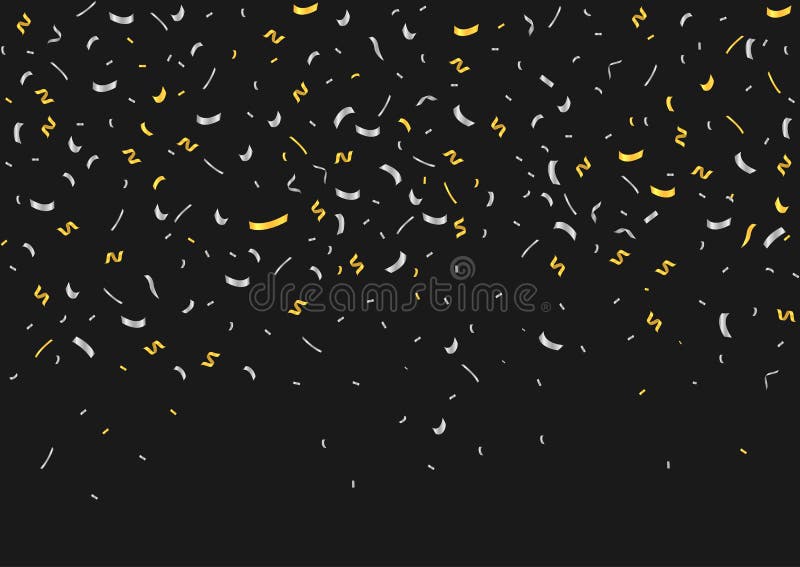 Золотой и серебряный Confetti бесплатная иллюстрация Золотой и серебряный Confetti бесплатная иллюстрация