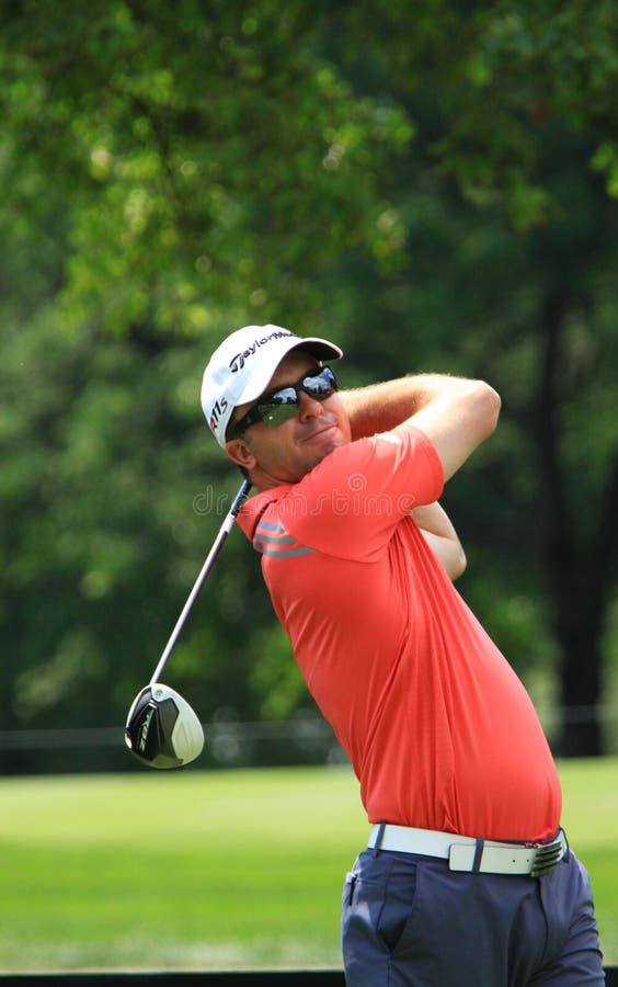 Golfer Martin Laird hits a tee shot on the PGA pro tour. Golfer Martin Laird hits a tee shot on the PGA pro tour