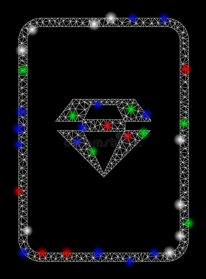 Игровая карточка ярко-мехового каркаса Ruby с светлыми пятнами бесплатная иллюстрация