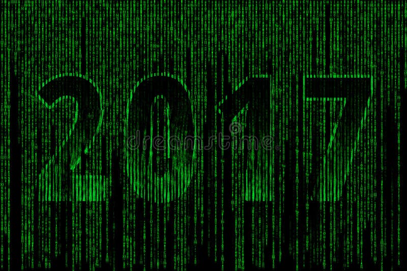 2017 из матрицы стиля иллюстрация штока 2017 из матрицы стиля иллюстрация штока