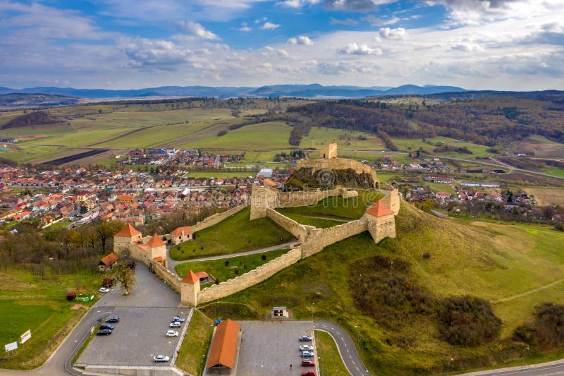 Известная крепость Rupea в Трансильвании около Brasov и Сибиу, Rom стоковые изображения rf