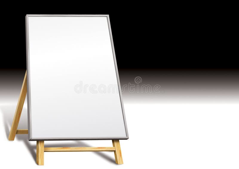 Blank notice board or display stand board. Blank notice board or display stand board