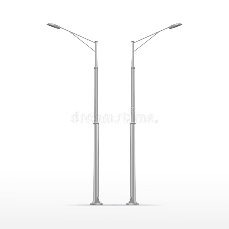 Vector Illustration of Street Lamp Isolated on White Background. Vector Illustration of Street Lamp Isolated on White Background.