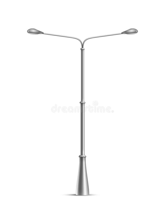 Electricity Street Lamp isolated on white. Vector Illustration. Electricity Street Lamp isolated on white. Vector Illustration