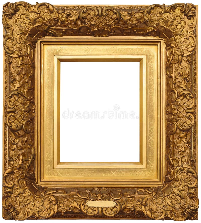 A Vintage Gold Picture Frame. A Vintage Gold Picture Frame
