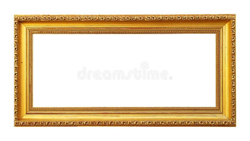 Blank Golden Picture Frame (with clipping path for easy background removing). Blank Golden Picture Frame (with clipping path for easy background removing)