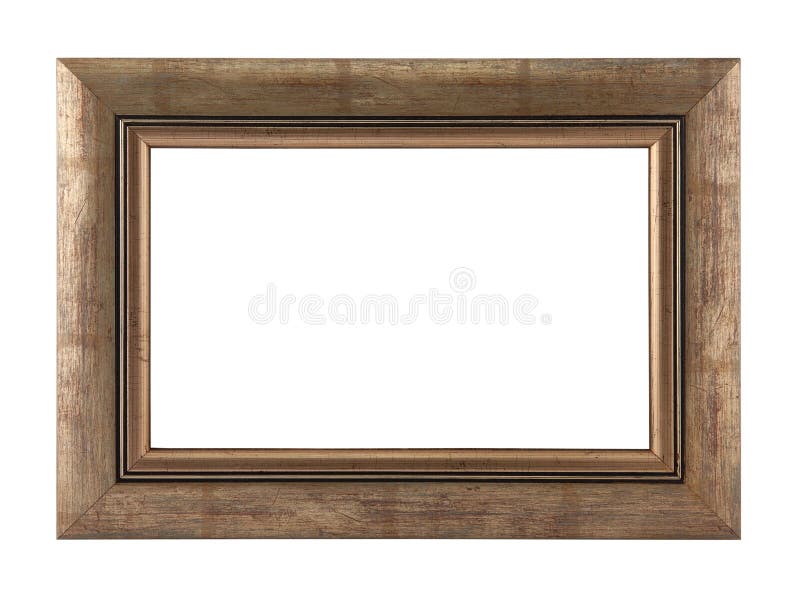 Old picture frame with clipping path. Old picture frame with clipping path