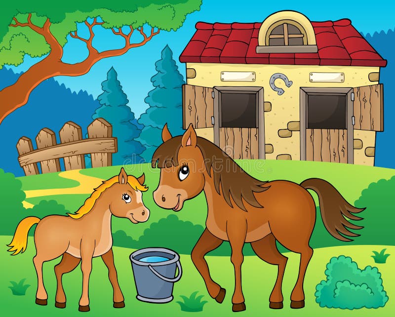 Horse topic image 6 - eps10 vector illustration. Horse topic image 6 - eps10 vector illustration.