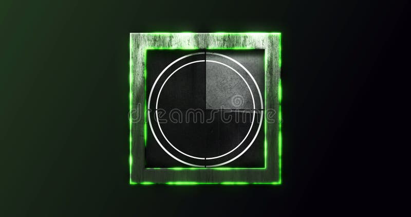 изображение цифрового интерфейса countdown waiting circle loading на черном фоне бесплатная иллюстрация