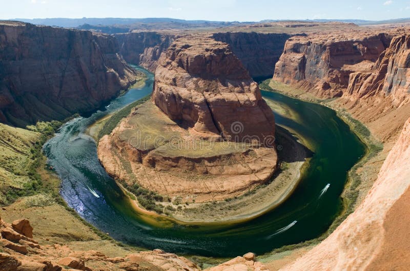 изогнутое река подковы colorado стоковые фотографии rf изогнутое река подковы colorado стоковые фотографии rf