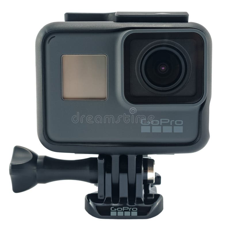 Изолированная чернота ГЕРОЯ 6 GoPro стоковые фото Изолированная чернота ГЕРОЯ 6 GoPro стоковые фото