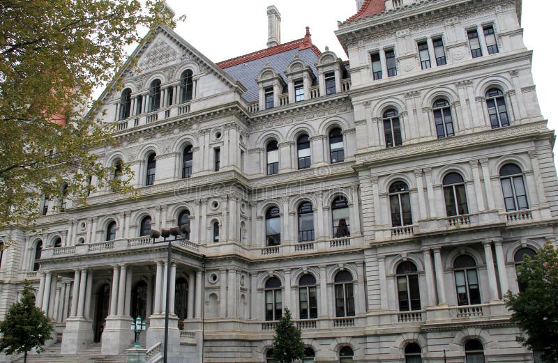 Изумительная деталь капитолия положения, Albany, Нью-Йорк, 2015 стоковое фото rf