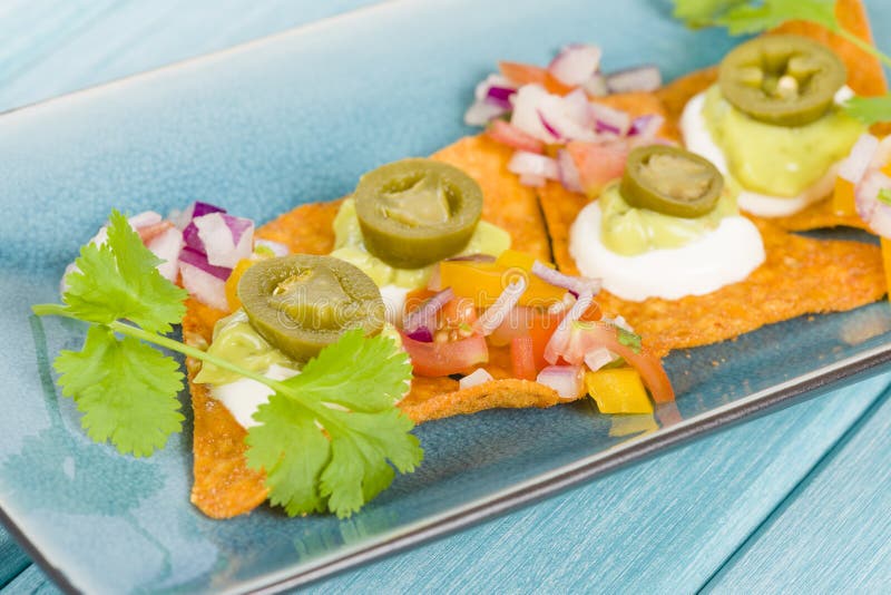 Изысканные Nachos стоковое фото rf