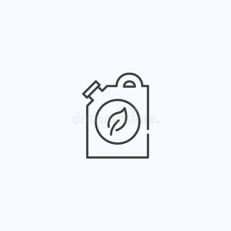 иконка линии биодизельного топлива. биотопливо бесплатная иллюстрация