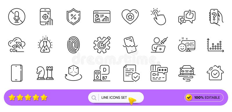иконки строк сертификатов и дизельных станций для веб-приложения. пиктограмма. значки строк. вектор бесплатная иллюстрация