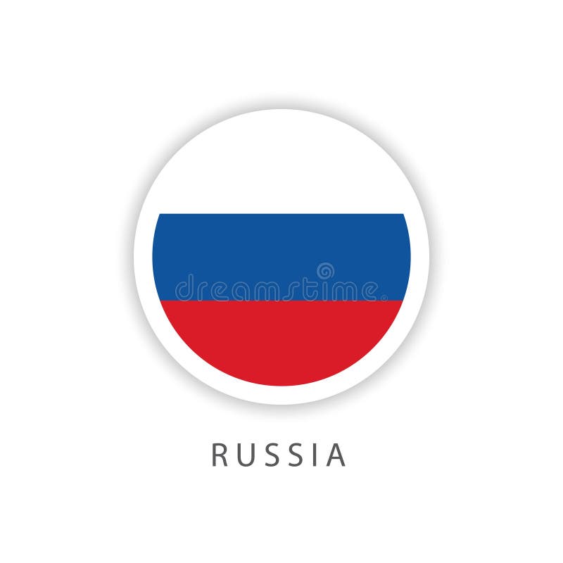 Иллюстратор дизайна шаблона вектора флага кнопки России бесплатная иллюстрация Иллюстратор дизайна шаблона вектора флага кнопки России бесплатная иллюстрация