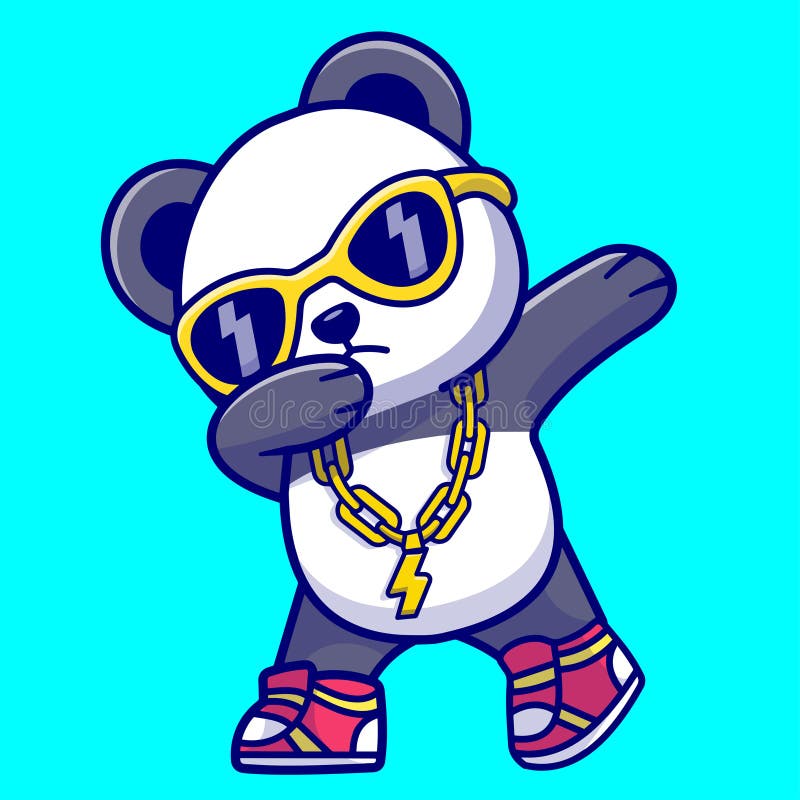 Иллюстрация Cute Cool Panda Vector иллюстрация вектора
