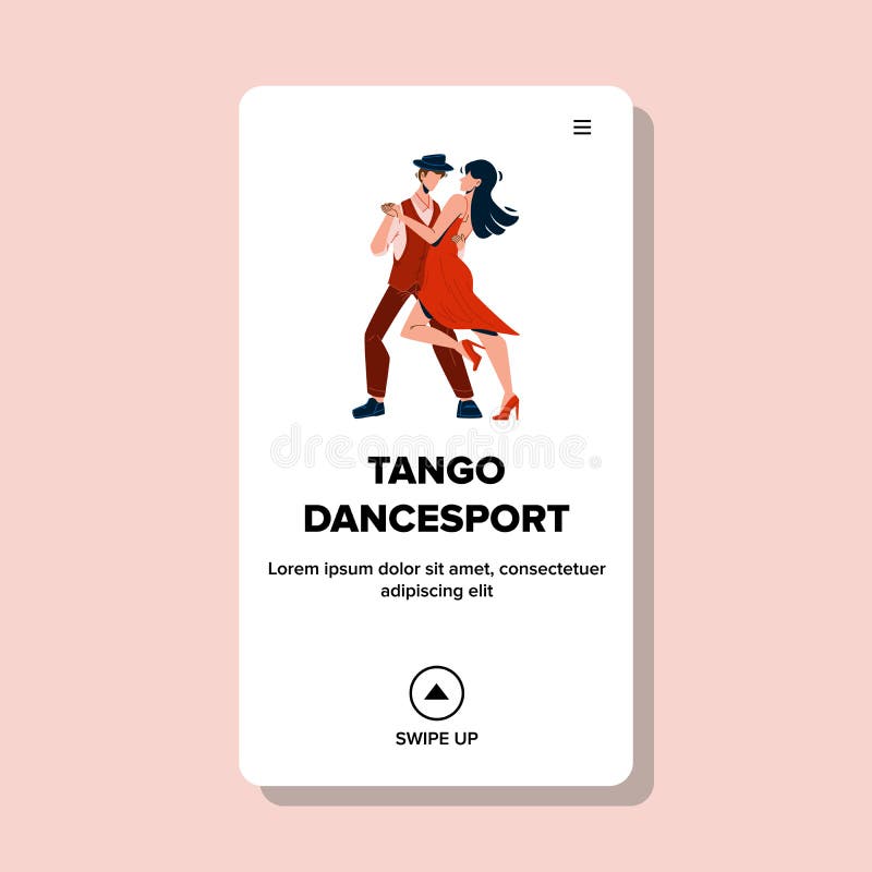 Иллюстрация вектора события спортивные соревнования dancesport танго иллюстрация вектора