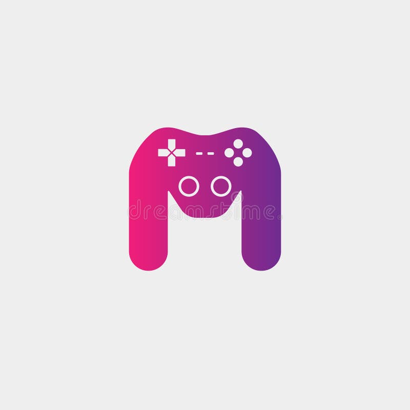 иллюстрация вектора шаблона дизайна логотипа ame письма m, элемент значка gamepad иллюстрация вектора иллюстрация вектора шаблона дизайна логотипа ame письма m, элемент значка gamepad иллюстрация вектора