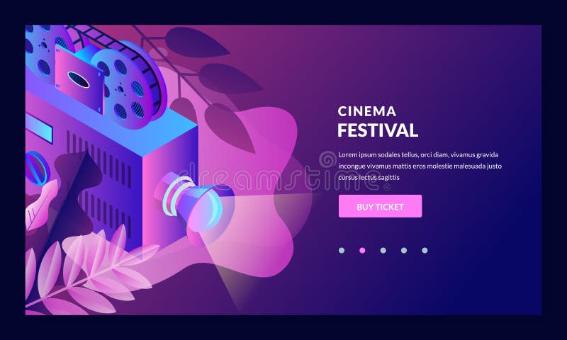 Иллюстрация градиента ночи кино неоновая Элементы дизайна вектора 3d равновеликие Знамя фестиваля фильмов, шаблон плаката иллюстрация штока Иллюстрация градиента ночи кино неоновая Элементы дизайна вектора 3d равновеликие Знамя фестиваля фильмов, шаблон плаката иллюстрация штока