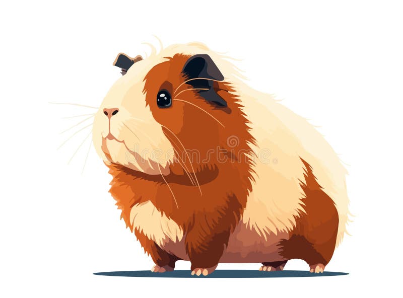 иллюстрация милого guinea pig cario vector от ai иллюстрация вектора