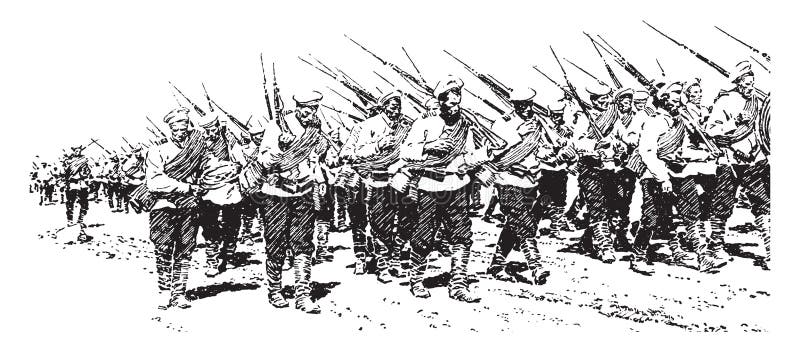 Русская пехота на марше 2012 года иллюстрации