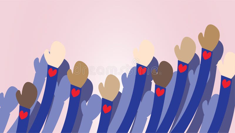 Loving protest for acceptance, tolerance and anti racism. This vector can be used for teamwork, protests or more. Loving protest for acceptance, tolerance and anti racism. This vector can be used for teamwork, protests or more.