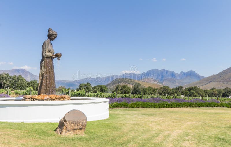 Имущество вина Motte Ла, Franschhoek, Южная Африка стоковая фотография Имущество вина Motte Ла, Franschhoek, Южная Африка стоковая фотография